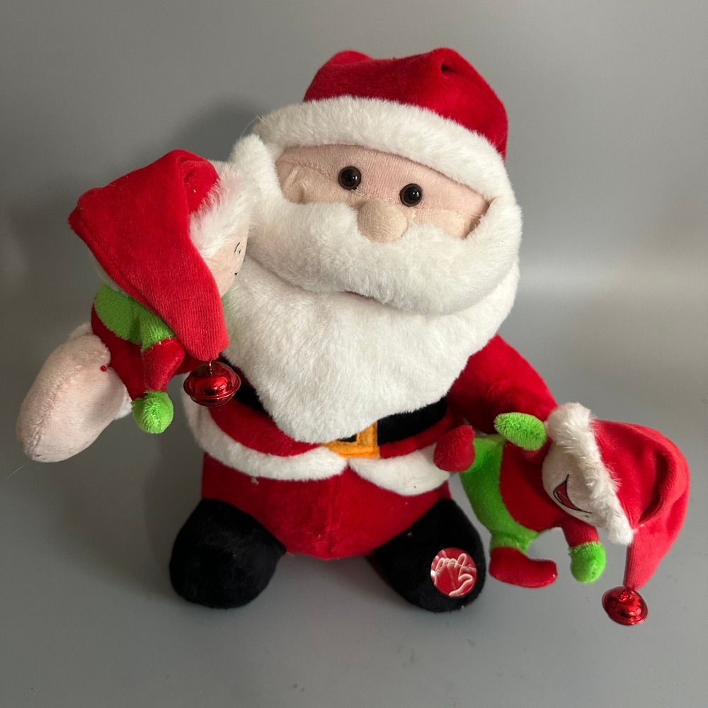 Dan Dee Collectors Choice Animated Santa with Elves Plush Christmas Hobby Lobby